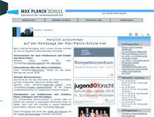 Tablet Screenshot of max-planck-schule-kiel.de